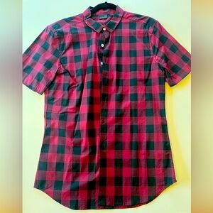 ASOS Red and Black Checkered Shirt